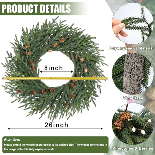 26 Inch Pine Wreath S833686