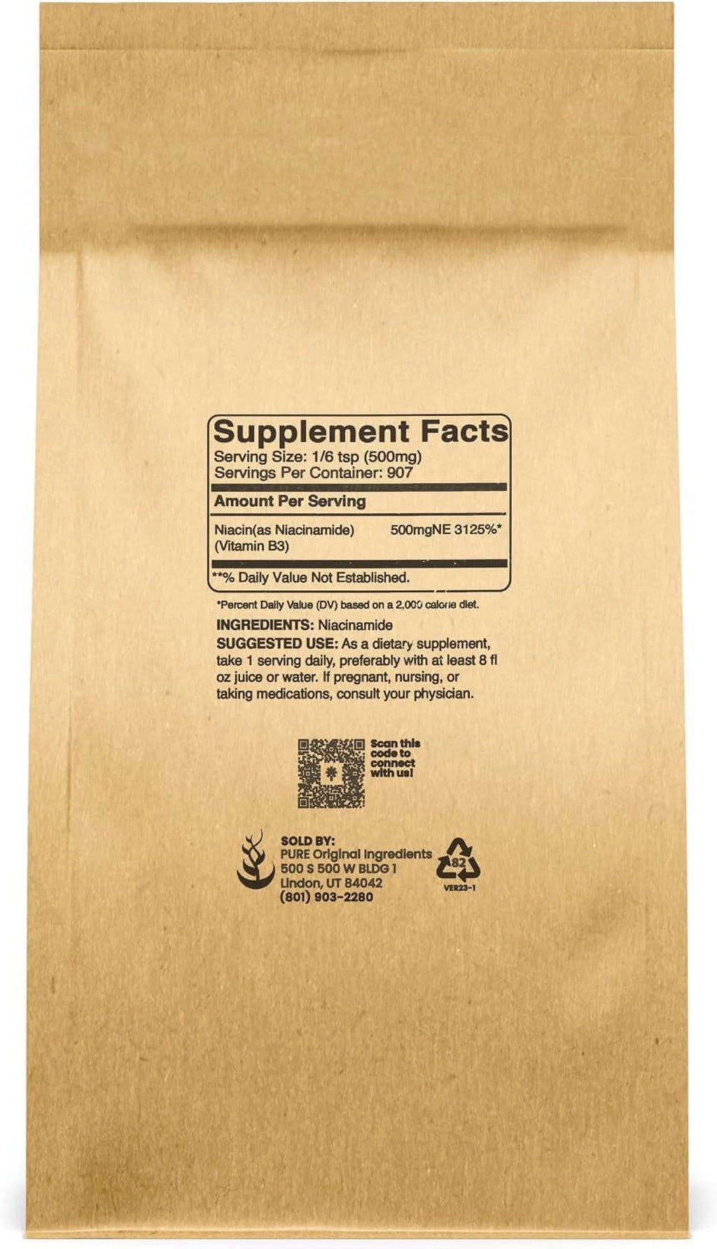 Niacinamide Vitamin B3 16 Ounce X800955