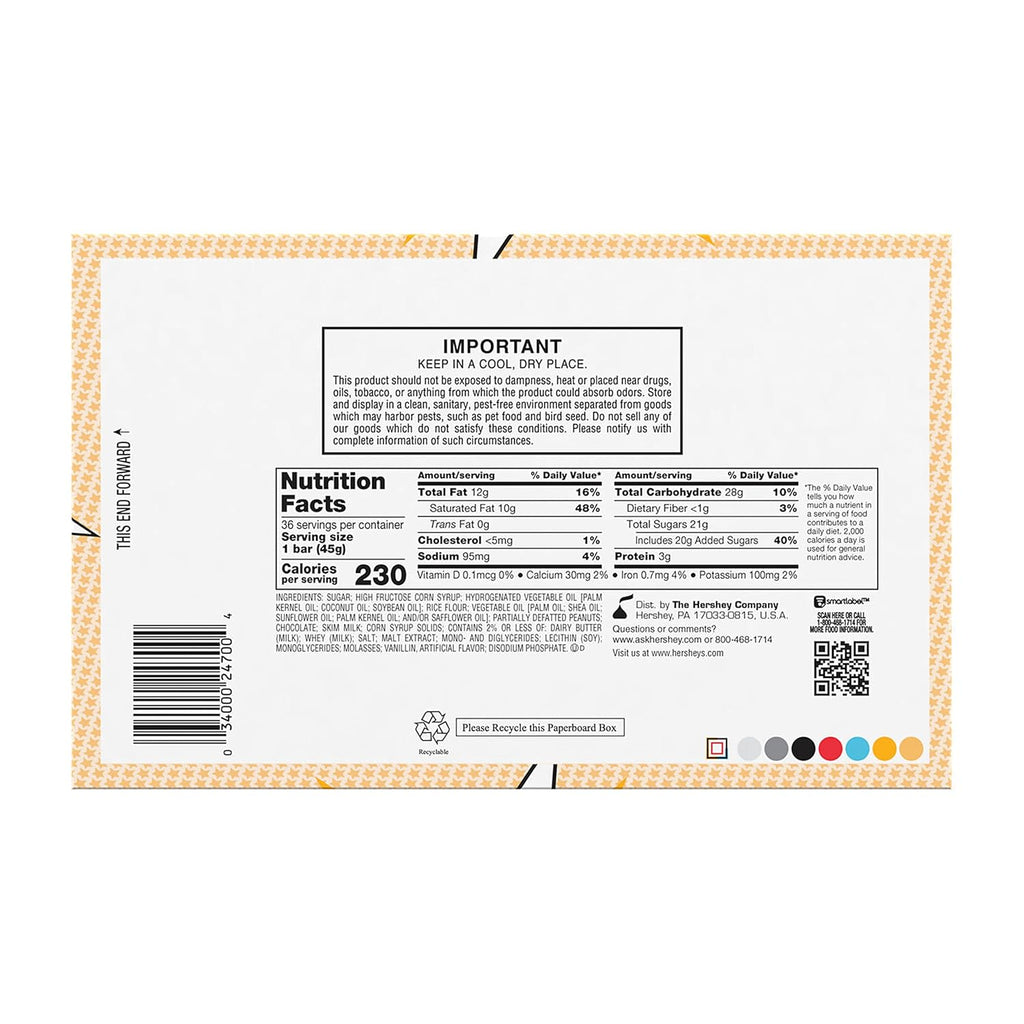 Chocolate Caramel Peanut Crisps Candy Bars, 1.6 oz (36 Count) K53294