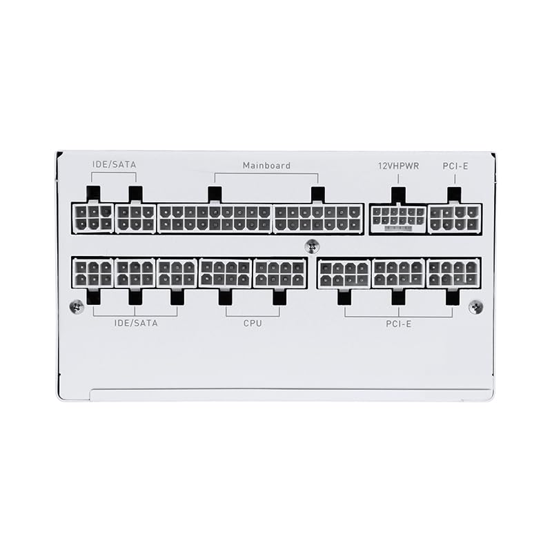 850w White ATX 3.0 PCIE 5.0 80Plus Platinum Full Modular Power Supply V42474