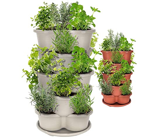 Terracotta 5-Tier Stackable Planter C4321