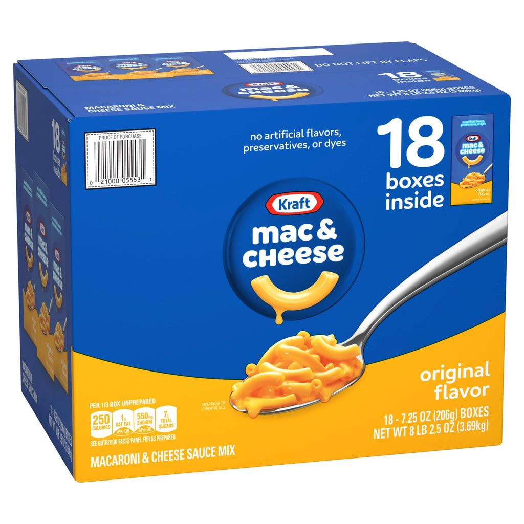 18 ct Pack 7.25 oz Macaroni and Cheese Dinner N6671