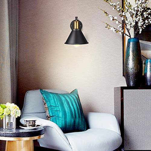 Bronze and Black Swing Arm Wall Lamp with On/Off Switch K702