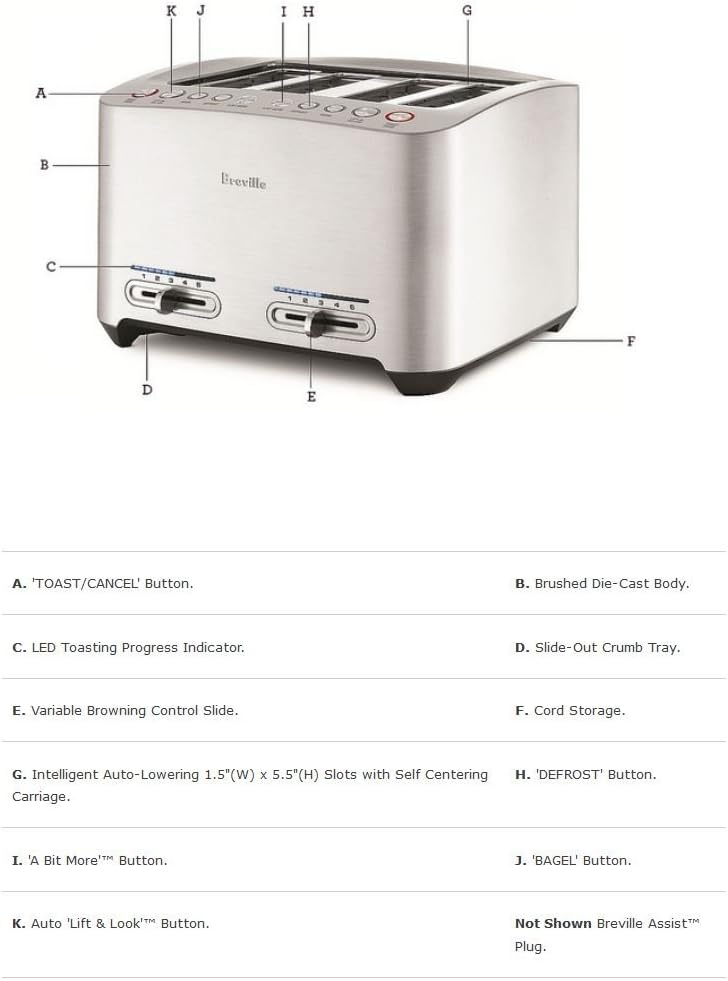 Stainless Steel 4-Slice Toaster V765