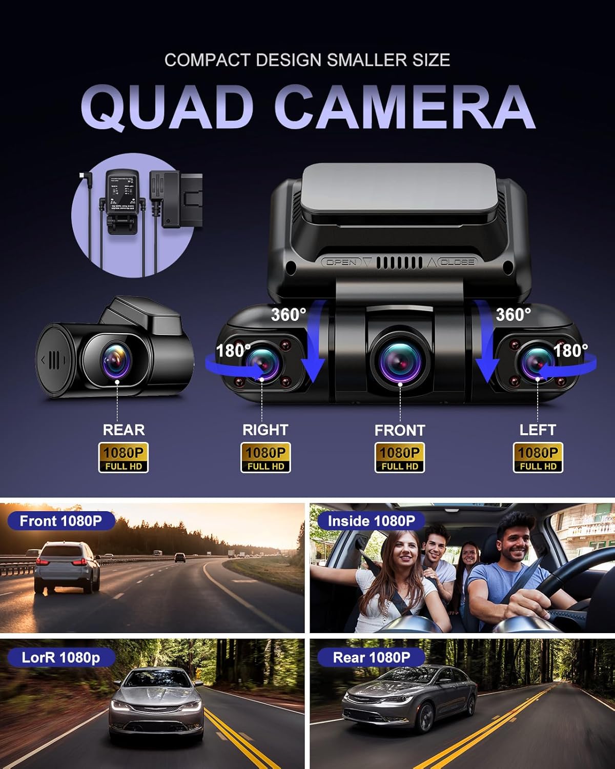 4 Channel Dash Cam with GPS WiFi N26770