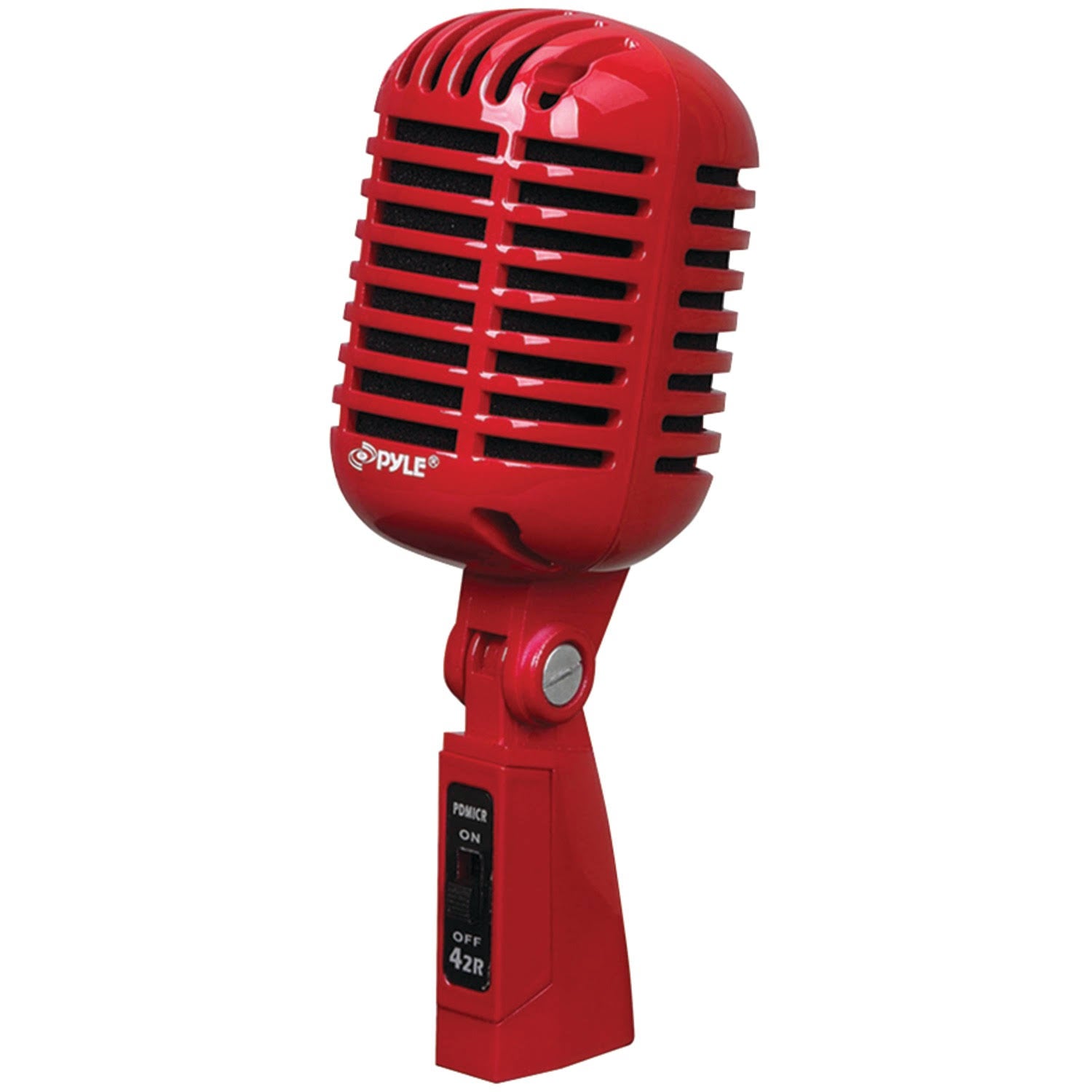 Classic Retro-Style Dynamic Vocal Microphone (Red) Y8384