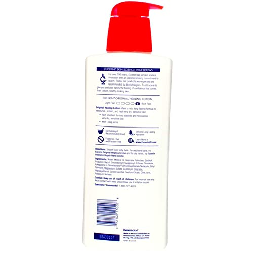 Fragrance Free Rich Lotion for Extremely Dry Skin, 8.4 fl. oz. Bottle (Pack of 3) K5043