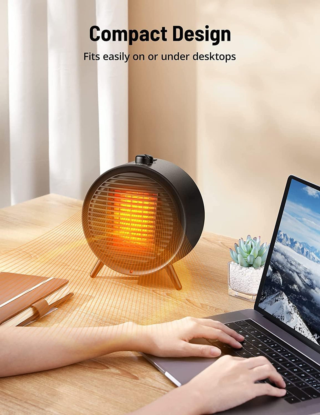 1500W PTC Ceramic Space Heater with Thermostat U300
