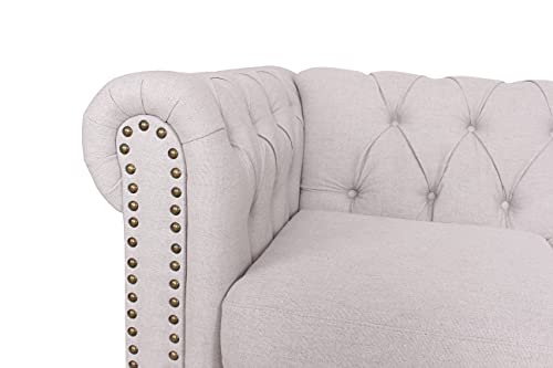 Modern Fabric Tufted Sofa W402