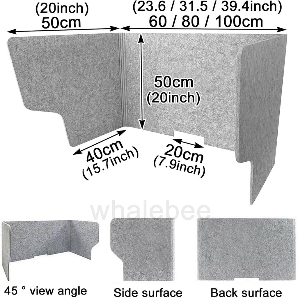 Acoustic Desk Divider 3 Panels P1351