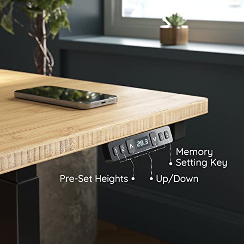 Triple Motor L Shaped Electric Standing Desk Frame, Black (Frame Only) Y34286