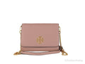 Pink Pebbled Leather Chain Crossbody Bag X15221