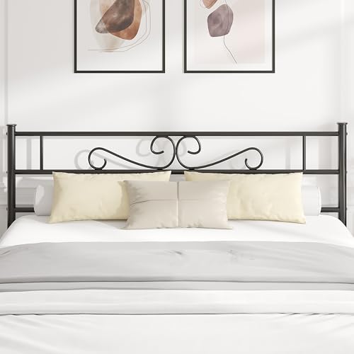 Full Size Bed Frame with Headboard, Heavy-Duty Metal Platform W375