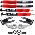 1-3" Front 1.5-2" Rear Adj Leveling Lift Kit with Extended Shocks for Ford Ranger 4X4 with Torsion Bar Suspension H741