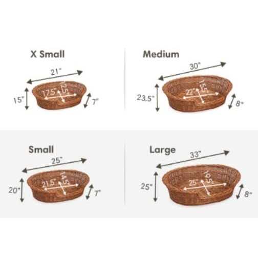 Wicker Dog Bed Basket K235480