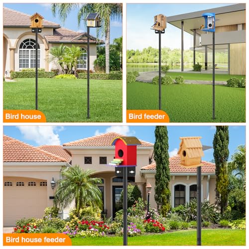 2 Pack 80 Inch Adjustable Bird Feeder Pole H835368