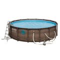16ft x 48in Power Steel Swim Vista Pool Set I37782