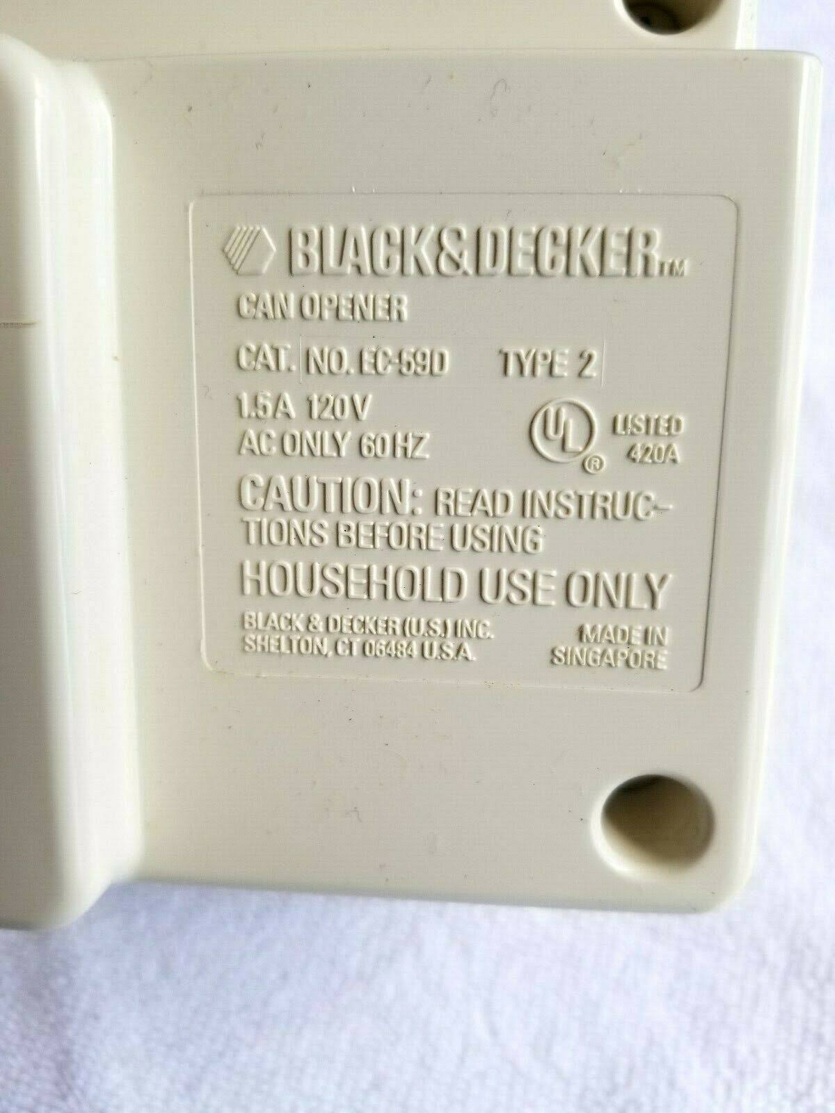 Under Cabinet Electric Can Opener L9063