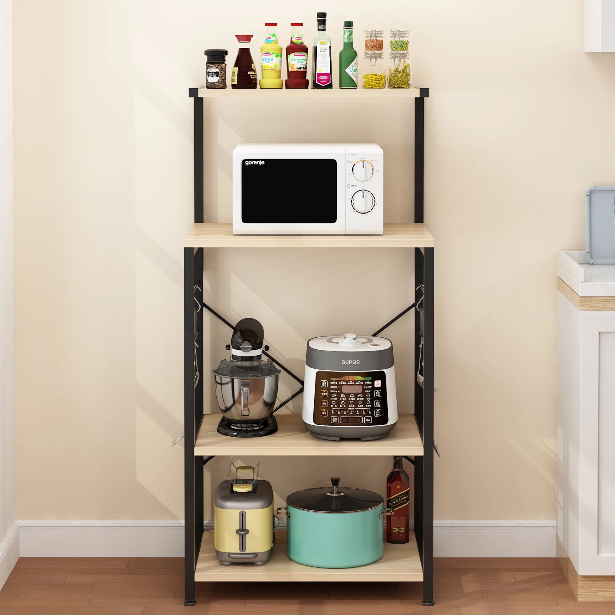 Microwave Oven Stand Storage Organizer A220
