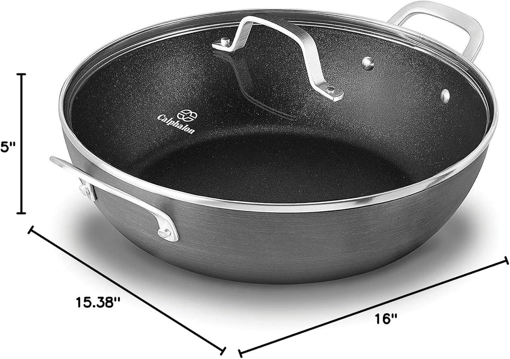 12-Inch Grey Nonstick All Purpose Pan with Cover O151826