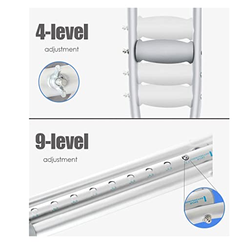Adjustable Height Stainless Steel Crutches Q780