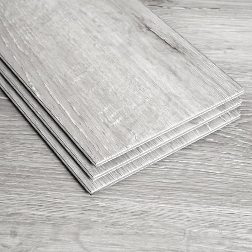Brown or Grey 5mm Vinyl Flooring Planks, 14 Planks per Box E413261