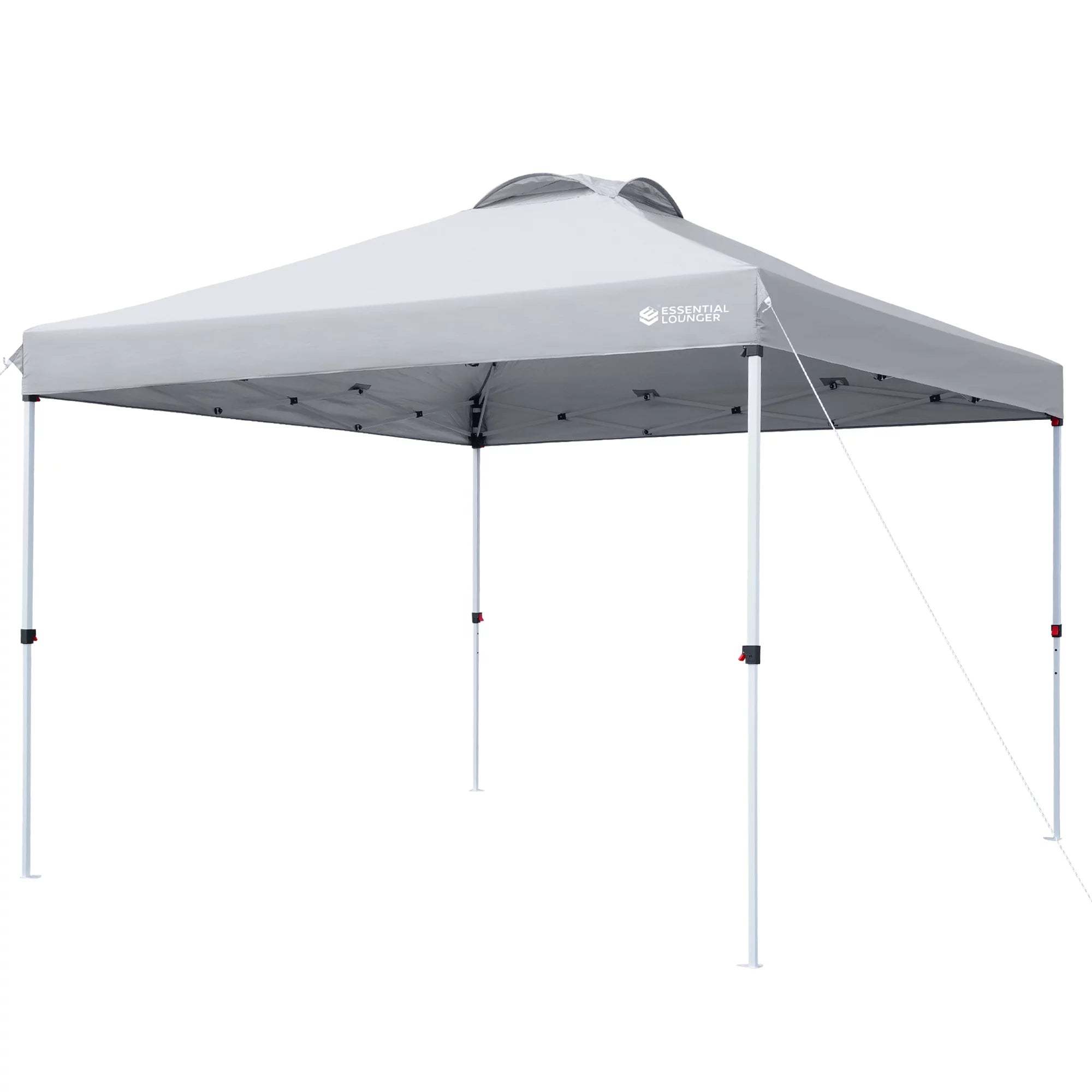 Grey 10x10ft Pop Up Outdoor Canopy Tent with Wheeled Carrying Bag I423