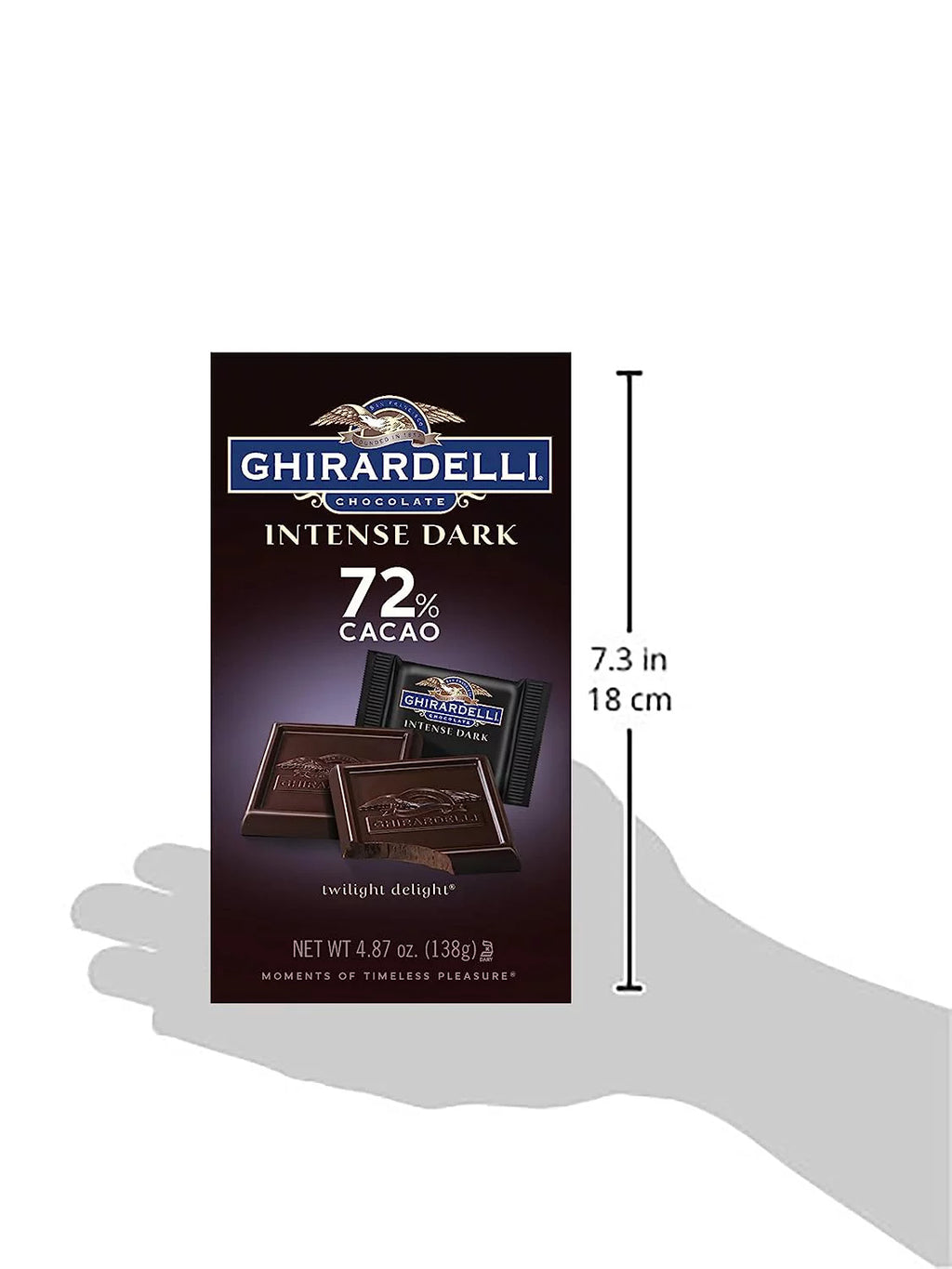 72% Cacao Dark Chocolate Squares (Pack Of 3) O867