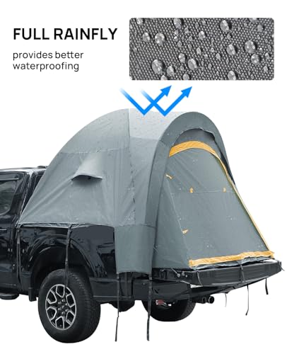 Green Waterproof Double Layer Pickup Truck Tent for 2 Person R105