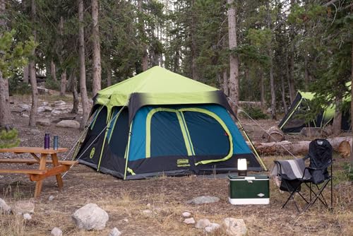 Coleman Camping Tent with Instant Setup, 4/6/8/10 Person Weatherproof Tent with Double-Thick Fabric and Carry Bag Y7692