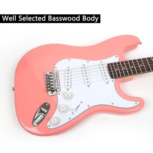 Pink Electric Guitar with Gig Bag W701