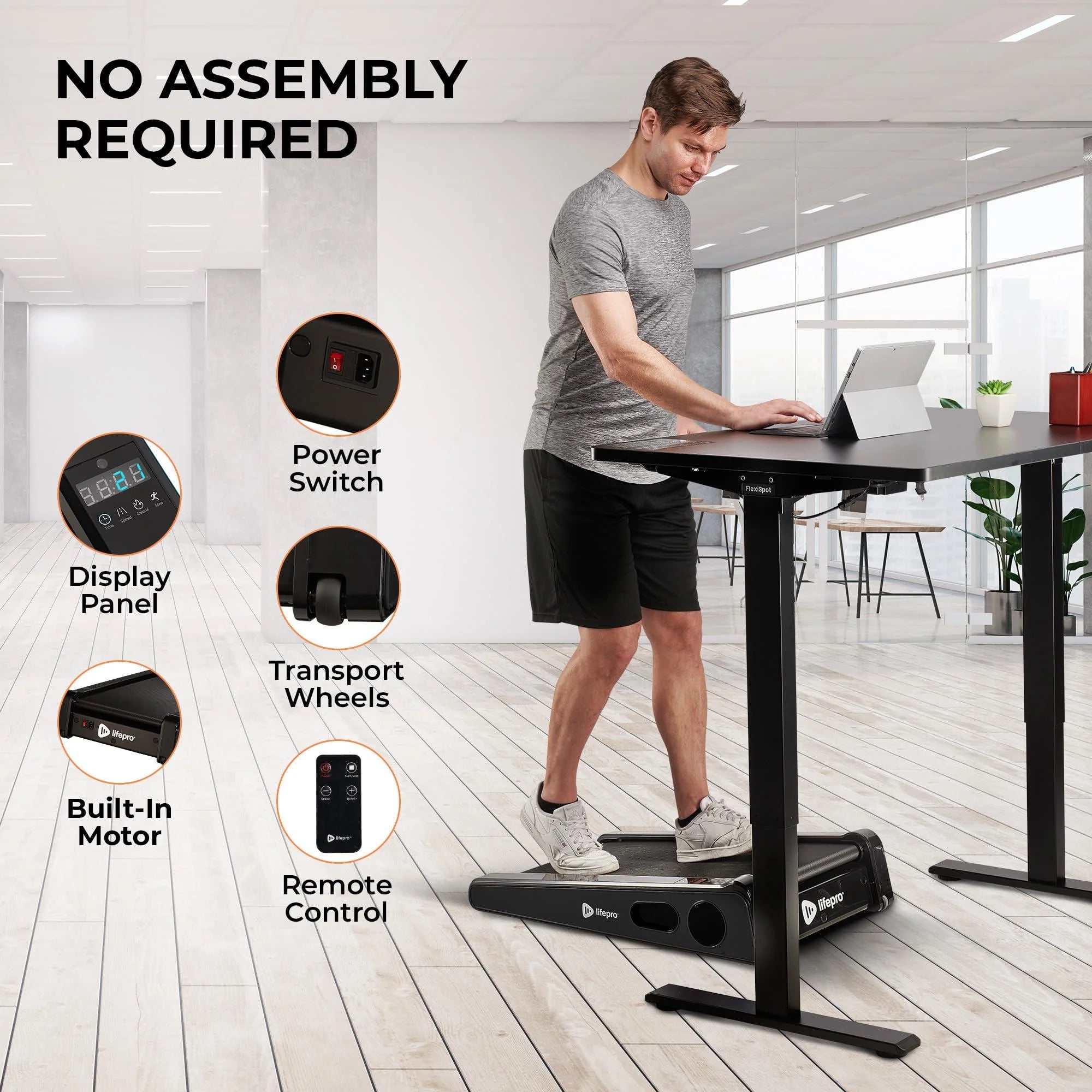 Portable Walking Pad Treadmill Y399028
