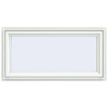 White Vinyl Awning Window with Fiberglass Mesh Screen K37538