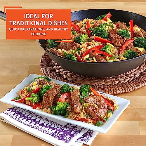 Light Cast Iron Wok 14" Black N418828