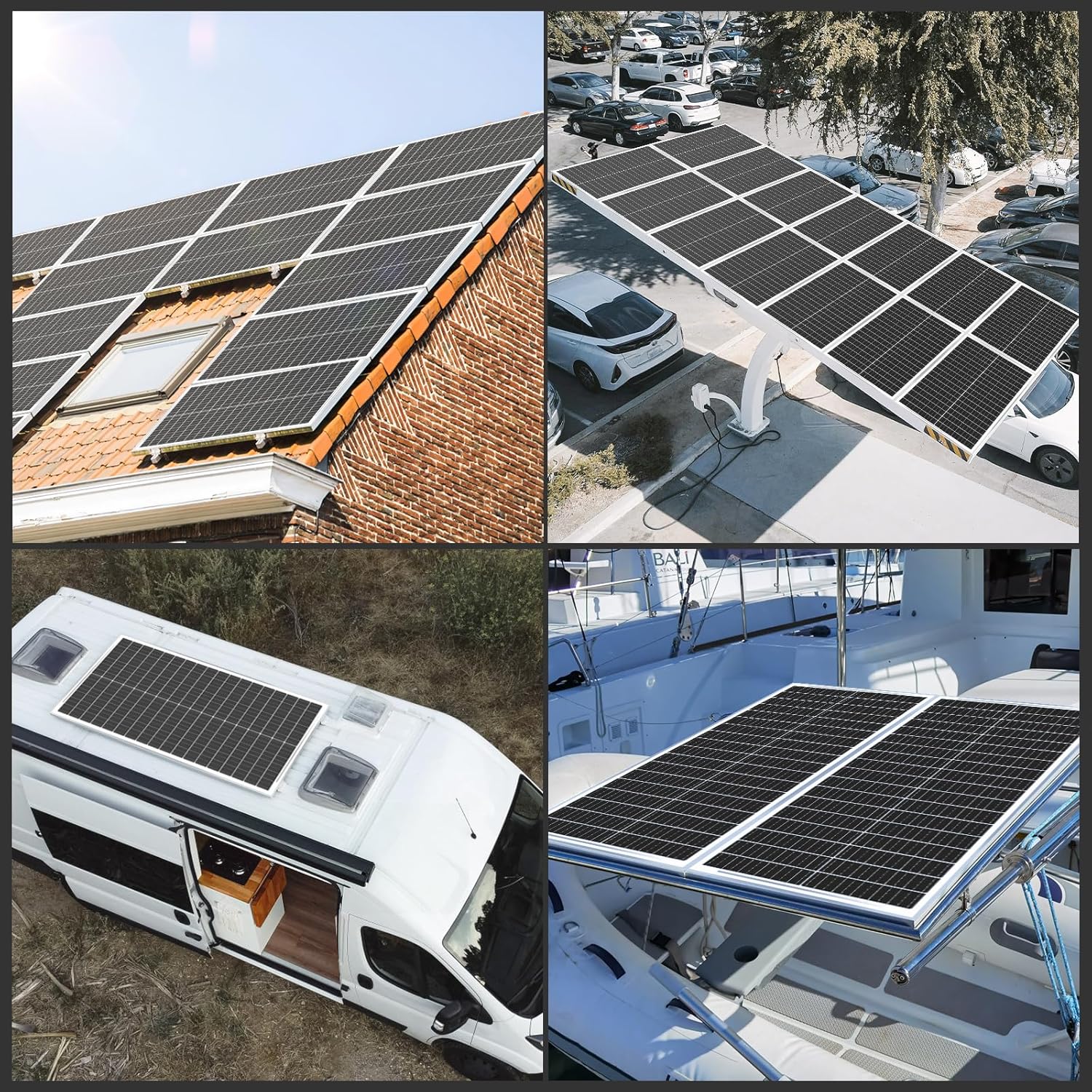 100 Watt 12 BB Monocrystalline Solar Panel 2 Pack N4921