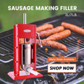 7 Lb/3 L 2 Speed Stainless Steel Vertical Sausage Stuffer A8427
