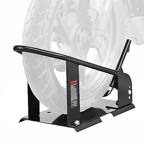 Heavy-Duty Steel Motorcycle Wheel Chock with 3 Adjustable Holes W63570