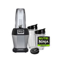 3-Sip & Seal Single Serves (12, 18, and 24 oz. Cups) Stainless Steel/Black Personal Blender B707455