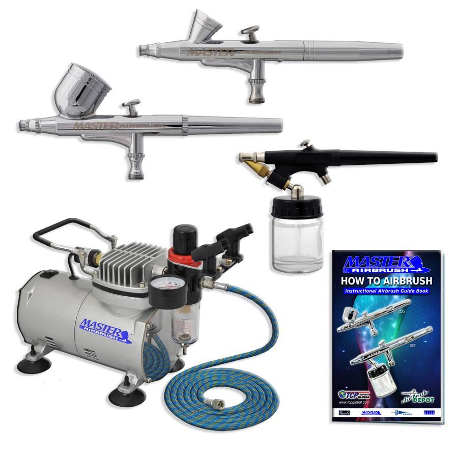 3 Airbrush Professional Airbrushing System A904