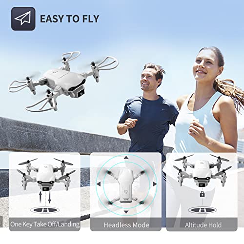 Mini Drone with 1080P HD Camera, Gray, 3 Batteries O4334