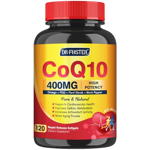 CoQ10 400mg SoftGels Supplement, 120 Servings B9412