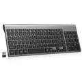 Grey Wireless Compact Full Size Keyboard Q28740