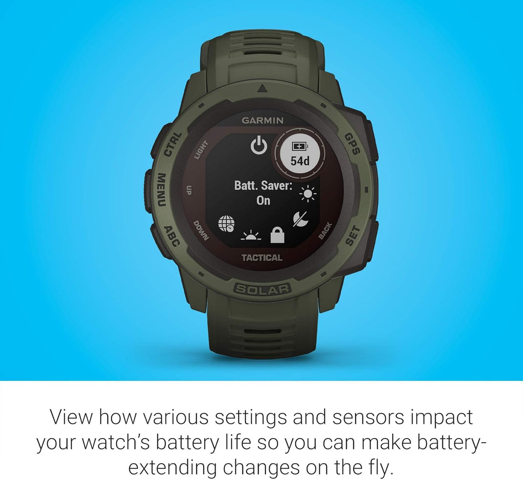 Moss Green Solar-Powered Rugged Outdoor Smartwatch K451394