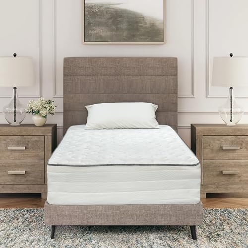 12 Inch Hybrid Twin Mattress with Pocketed Coil Spring and Cold Foam T6011