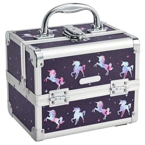 Unicorn Makeup Case with Trays & Mirror E21742