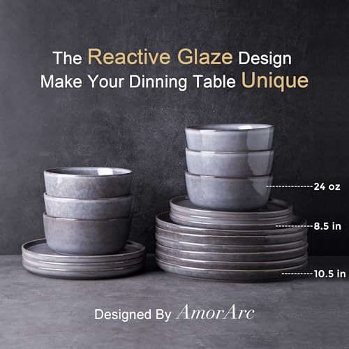 12pc Stoneware Dinnerware Set, Service for 4 Z443100