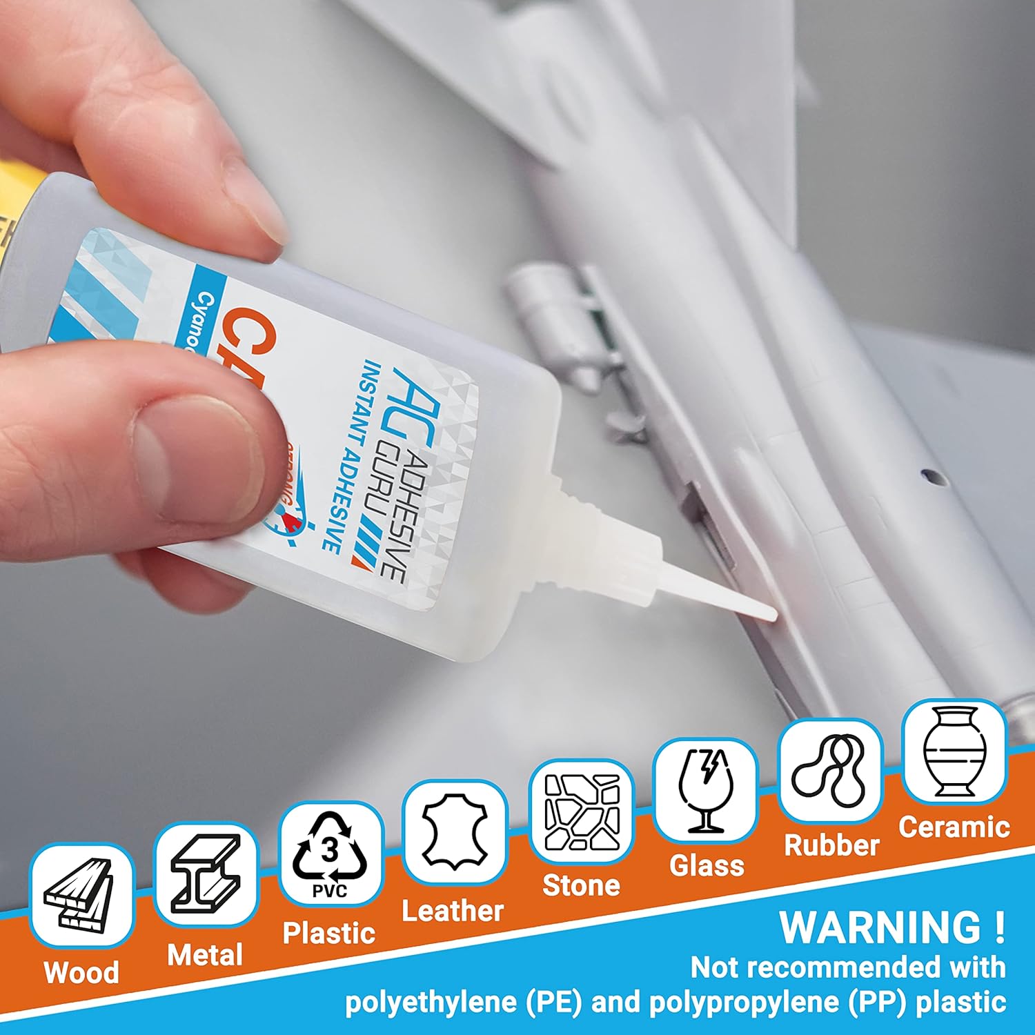 0.9 oz - 3.38 fl oz Cyanoacrylate Glue and Activator L31932