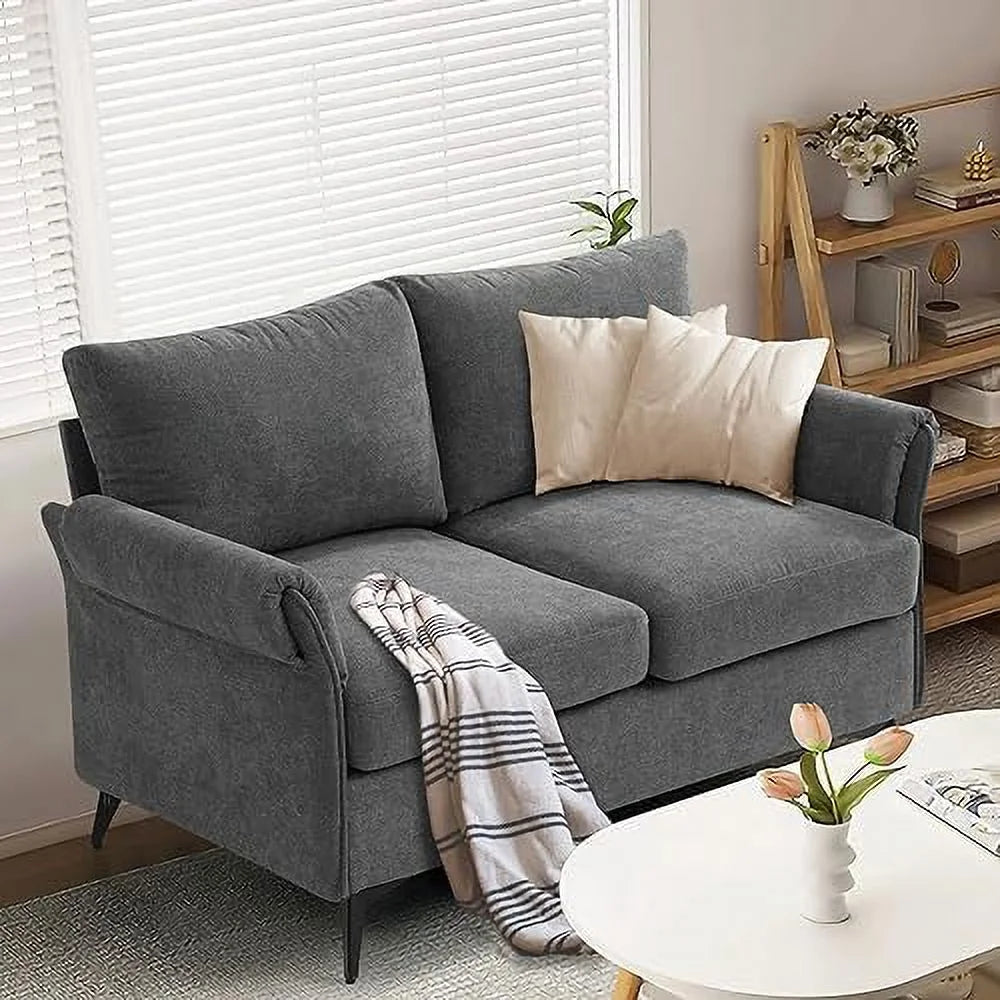 50" Fabric 2-Seater Sofa with Removable Cushion R273383
