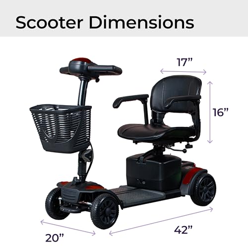 Compact Travel Power Scooter, 4 Wheel Y8024