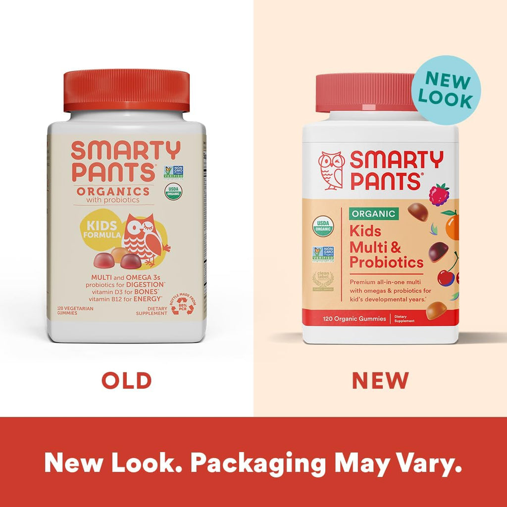 Organic Kids Multivitamin Gummies with Probiotics, Omega 3, Vitamin D3, C, B12 & Women's Multivitamin Gummies with Omega 3 Fish Oil, Methylfolate, CoQ10 X582665